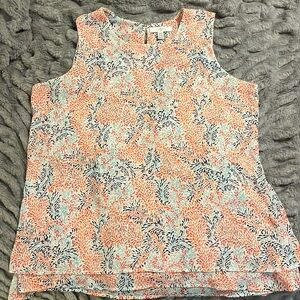 Fever - Sheer Dressy Sleeveless top - Pinkish Red, Navy, light blue, white